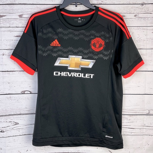 Adidas Manchester United Cheverolet Hoddinott #5 Jersey Sz Large - Picture 1 of 10